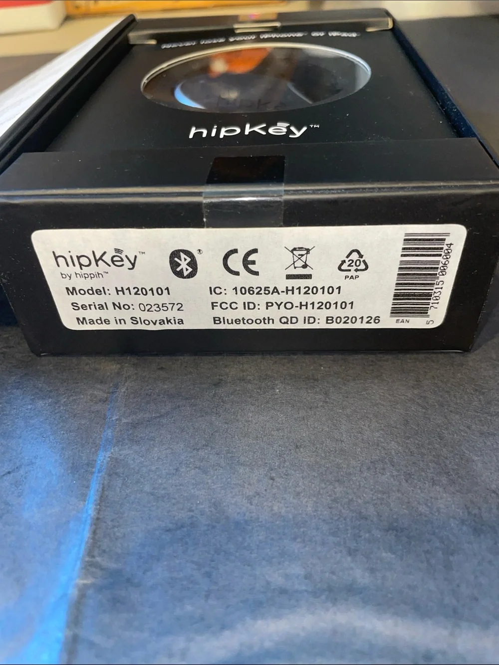 hipKey Bluetooth Device Tracker - Black